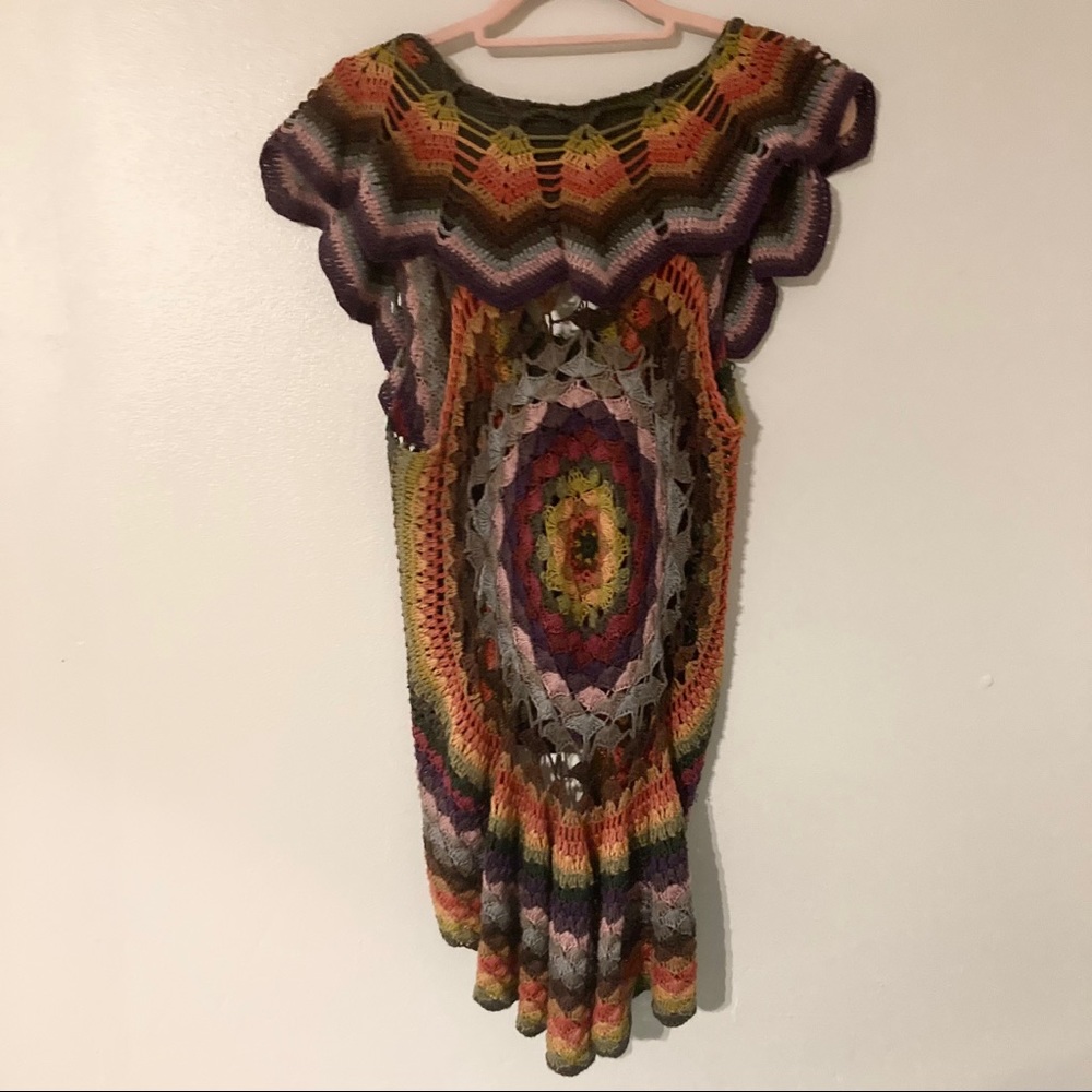 Crochet mandala vest